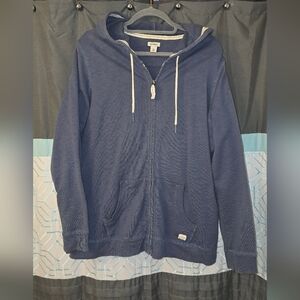 Women's LL Bean Organic Vintage Blue Hoodie Xl